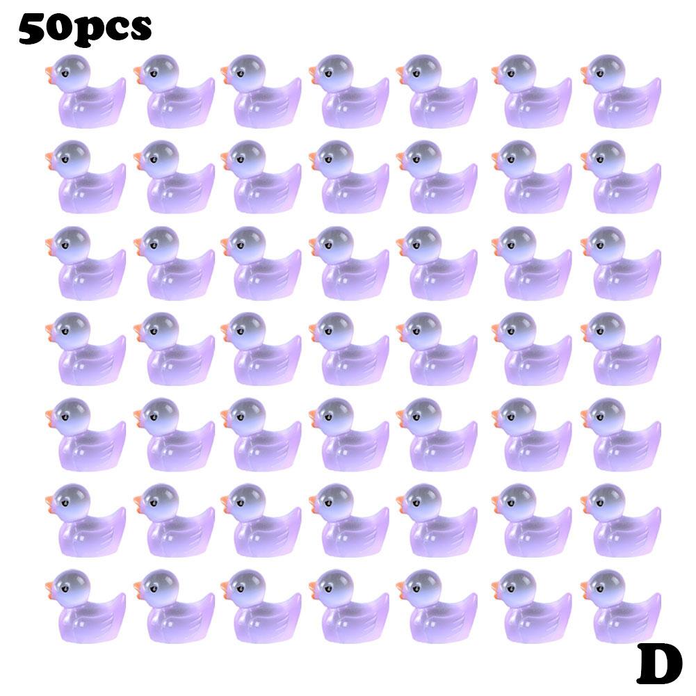 

100/50 шт. Желтая утка, миниатюрные фигурки, крошечная утка из смолы, ручная работа, микро-ландшафтное украшение