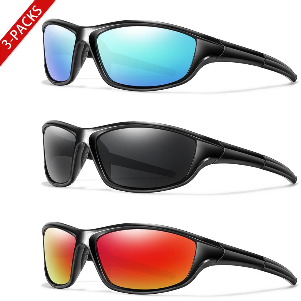 3 PCS Brand Polarized Cycling Sunglasses UV400 Outdoor Sports Men And Women Driving Hiking Camping Travel Colorful Goggles 7