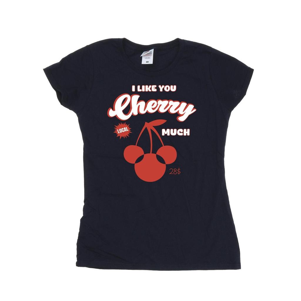 Disney Womens/Ladies Cherry Much Minnie Mouse Cotton T-Shirt