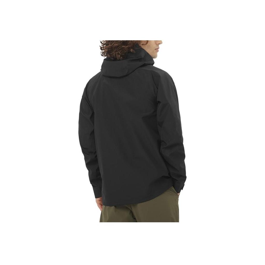 Salomon Outline Gore-Tex 3L GTX® Waterproof Windproof Shell Jacket Men Jackets Deep-Black C25365