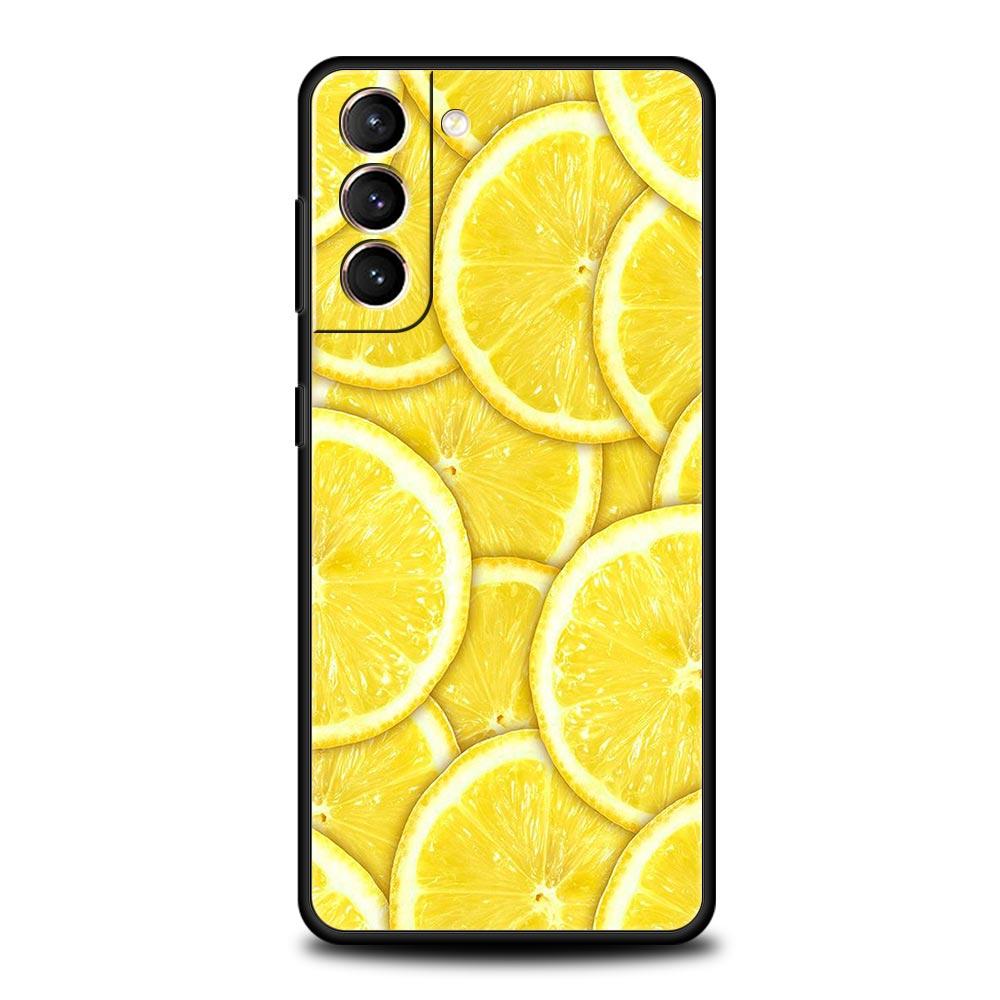 

Средиземноморский лимонный силиконовый чехол для телефона Samsung Galaxy S23 S22 S21 S20 FE Ultra 5G S10 S10E S9 S8 Plus 10 20 Чехол-бампер Samsung S9