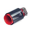 SUMSOO genuine red/blue stainless steel glossy carbon fiber car exhaust pipe  modified universal accessories muffler tail tip
