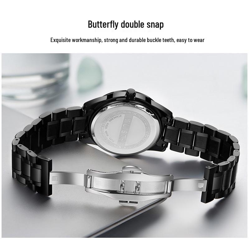 Wolis Men's Waterproof Quartz Stainless Steel Automatic Watch