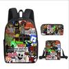 Classic 99 days in the forest 3D Printed 3pcs/Set pupil School Bags Laptop Daypack Backpack Inclined shoulder bag Pencil Case