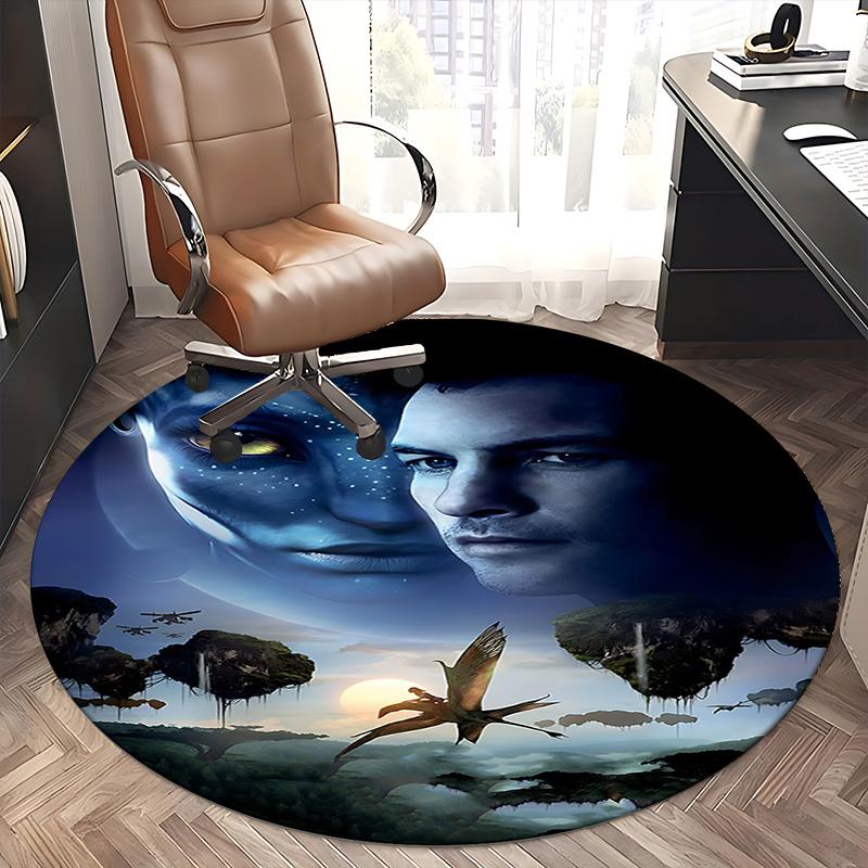 Avatar-Inspired Chair Mat - Round Carpet for Home Decor, Office Use, and Gifts0191b