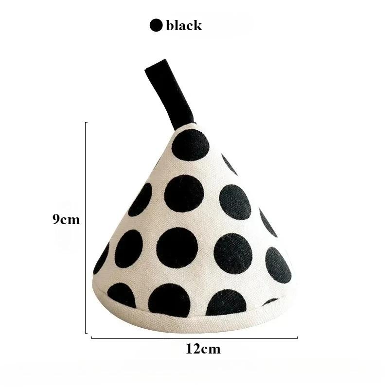 Simple Cute Triangle Pot Anti-hot Cover Kitchen Anti-scalding Pot Handle Ear Cap Heat Insulation Anti-High Temperature Gloves чёрный