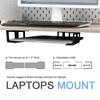 3pcs Black Under Desk Shelf Space Saving Under Desk Device Holder Laptop Mount  Desks Organization
