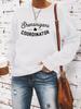 Women's St. Patrick's Day Long Sleeve Round Neck Pullover Hoodie