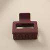 8.5CM x 10.5CM Rectangular Matte PS Hair Clip - Simple Shark Hair Accessory