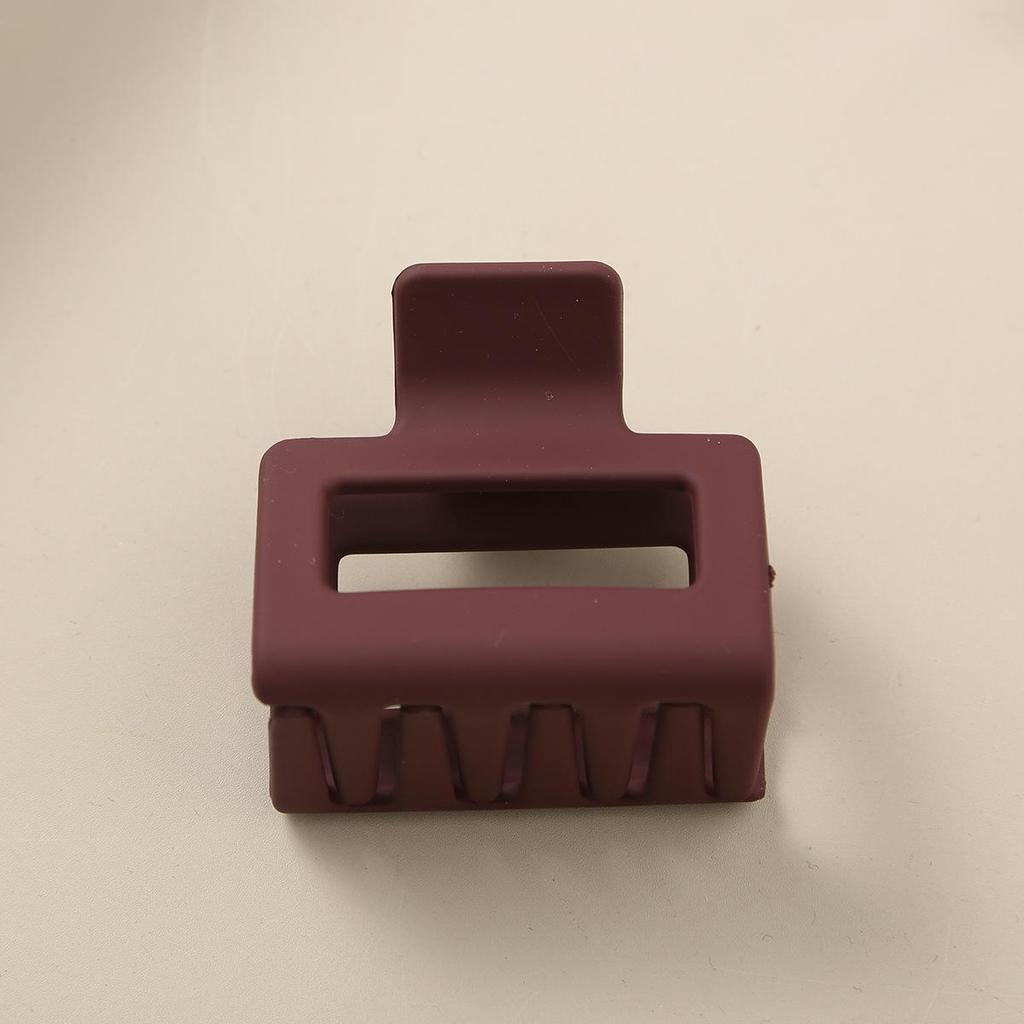 8.5CM x 10.5CM Rectangular Matte PS Hair Clip - Simple Shark Hair Accessory