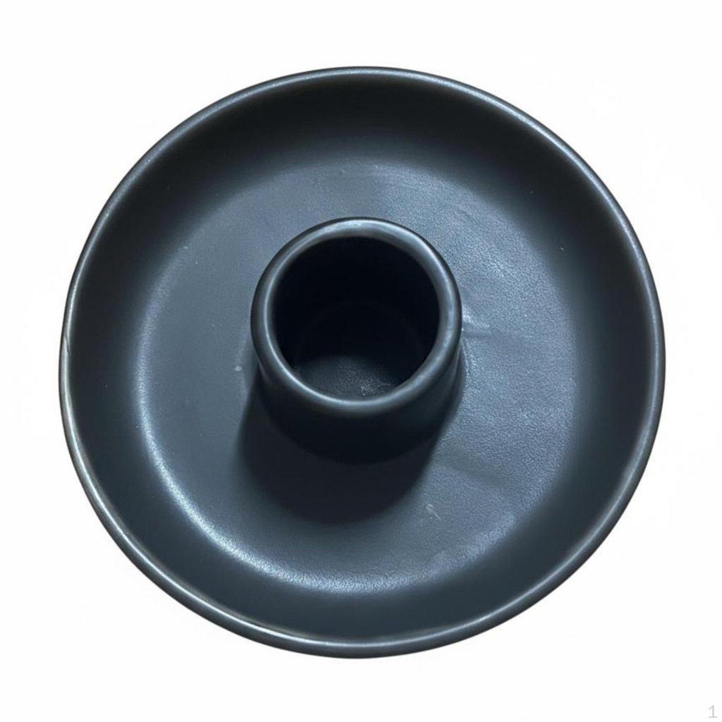 Ceramic Candle Plate Heat Resistant MultiFunctional Round Holder for Hotel