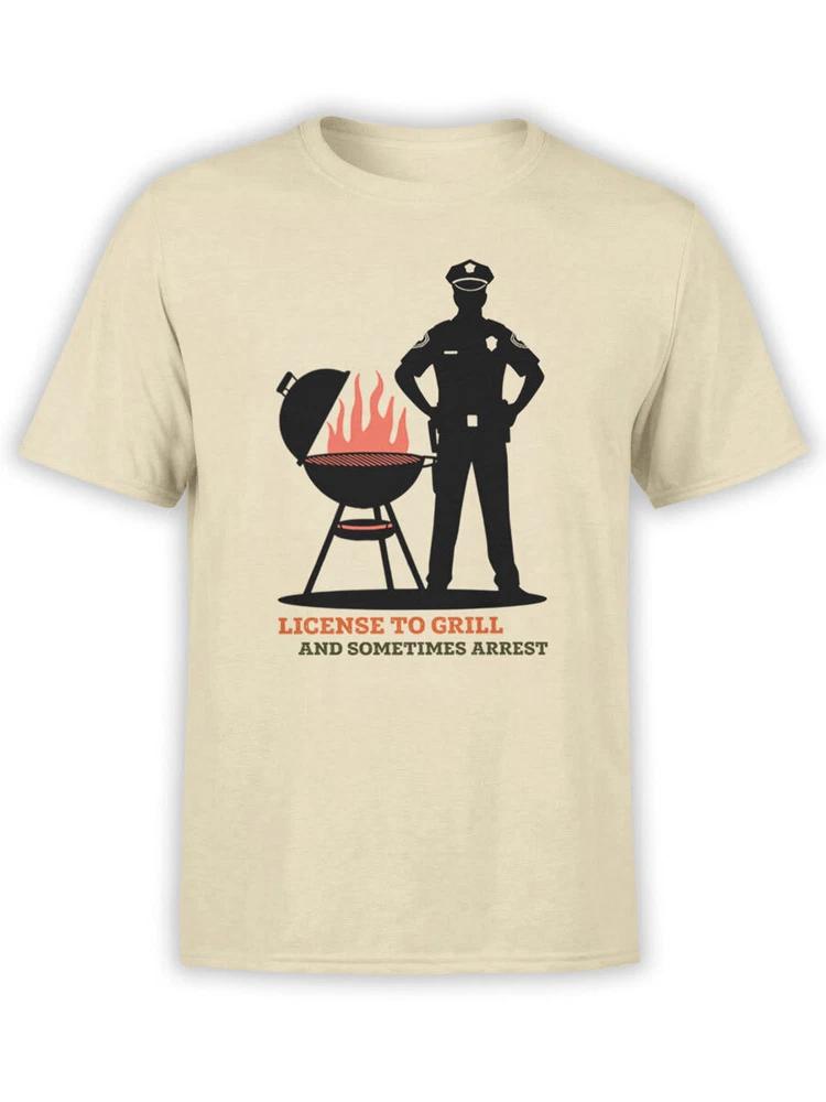 Police Tshirt Collection License To Grill Tshirt Unisex S