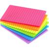 Lined Sticky Notes 4X6 In Bright Ruled Stickies Colorful Super Sticking Power Memo Pads, 45 Sheets/pad, 6 Pads/Pack