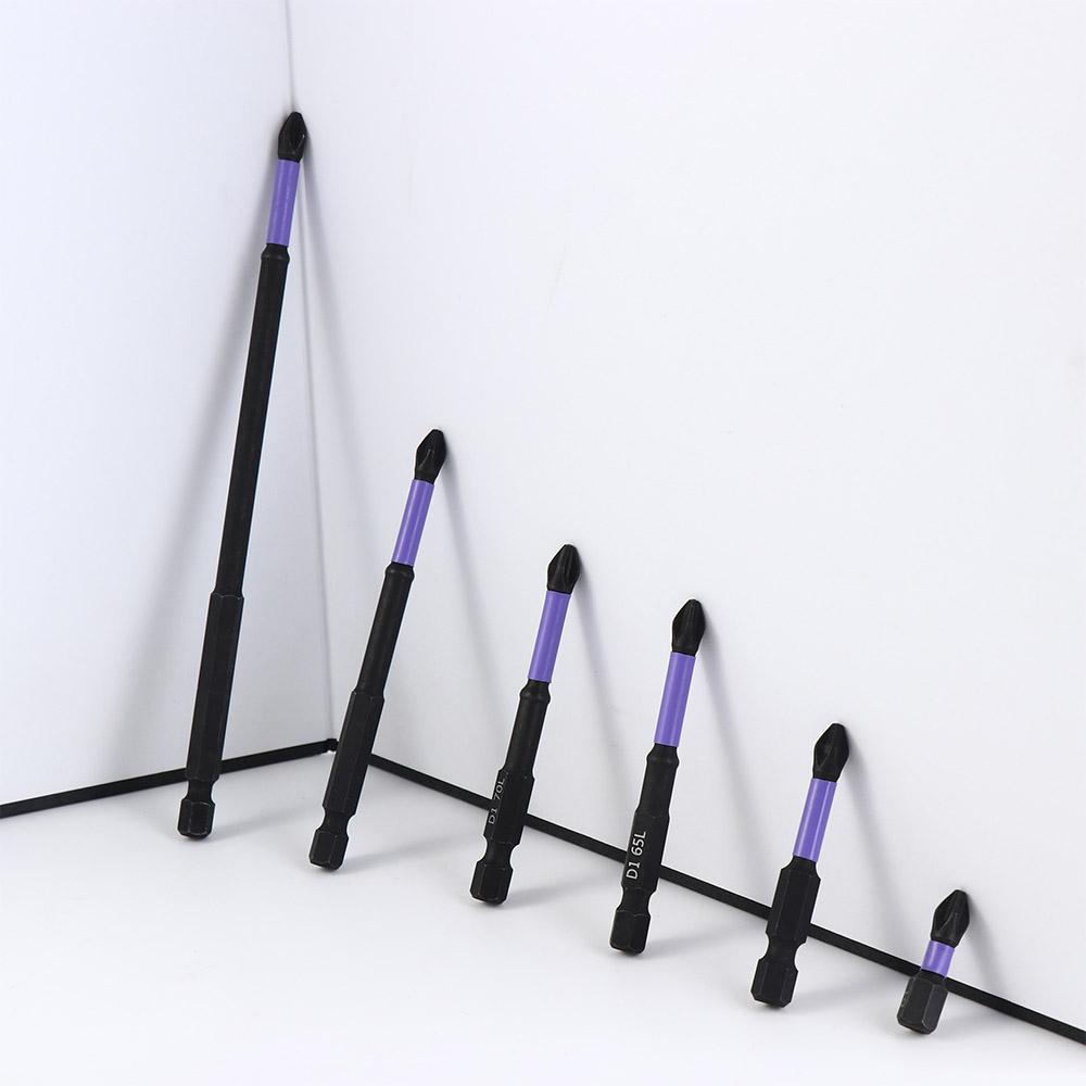 High Hardness Cross Bit Anti Non-slip PH2 Screwdriver Bits 25-150mm Batch Head  Power Hand Tools