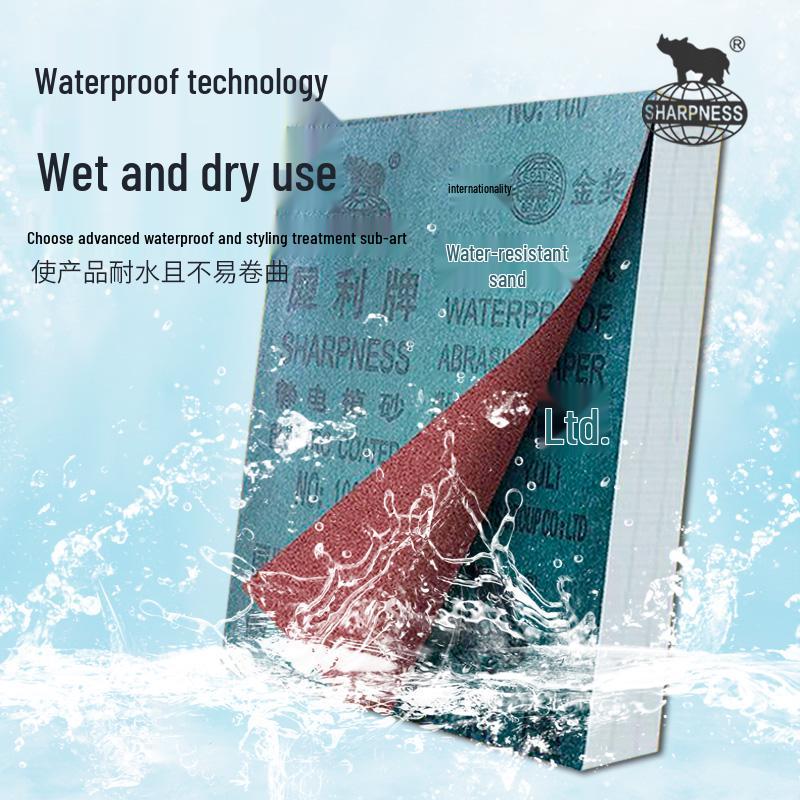 10 Sheets Waterproof Wet & Dry Sanding and Polishing Abrasive Paper