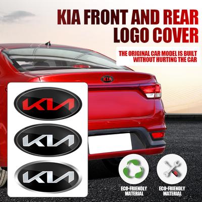Car Front Hood Emblem Cover Rear Trunk Badge Sticker for Sportage Ceed Sorento Cerato Optima Picanto Rio Soul K5 Stonic Niro