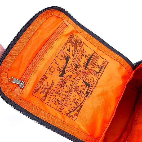 Snoopy Square Zip Backpack RE-PET Gray Backpack Commuting Bag