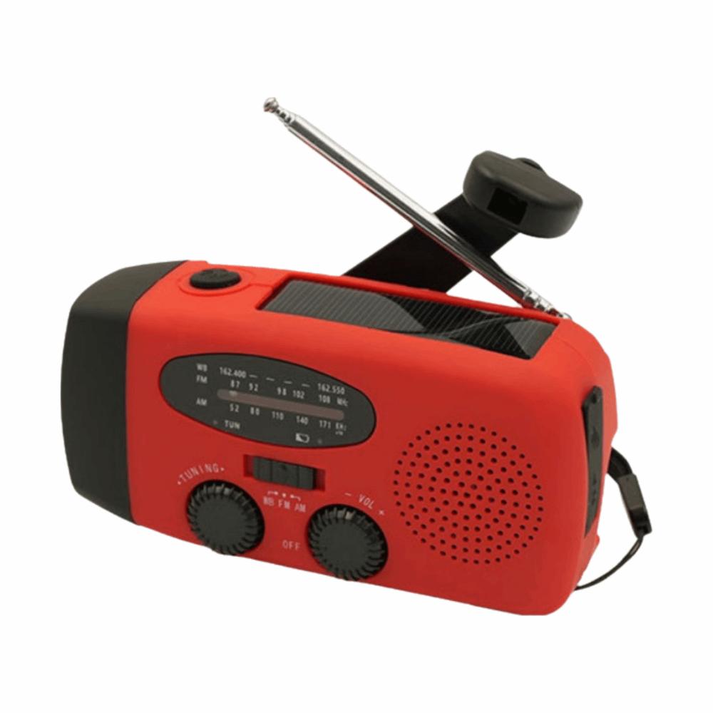Solar Charging Solar Powered Radio Multicolor Weather Alert Radio  Home Preparedness