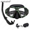 JUNHAIINS diving mask Low capacity multi-purpose diving mask Adult scuba diving mask Men's and women's diving goggles Diving 3