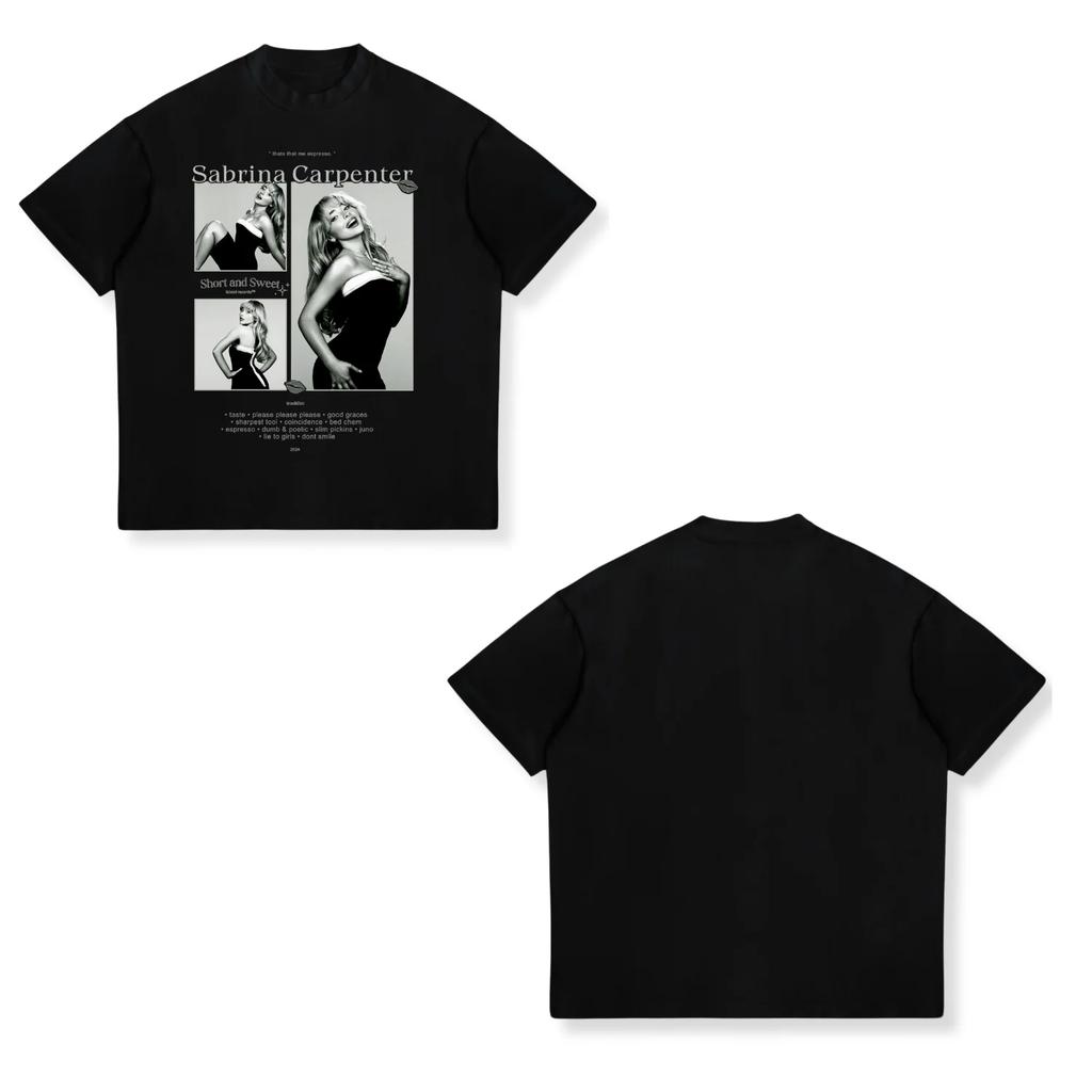 Sabrina Carpenter Concert Printed TShirt Womens Unisexs Unisex Shortsleeved Retro Street Y2K Casual Fashion Tops Clothing