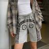 Y2K Retro Street Hip-hop Style Summer Design Sense Loose Fitting Men's and Women's Double Waisted Shorts