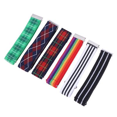 1 Par Elastiska Armband Skjortärmshållare Kvinnor Män Mode Justerbara Armmanschetter Band För Fest Bröllop Klädtillbehör