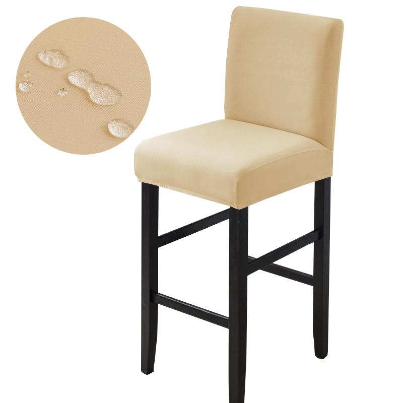 Vodotěsné Potahy na židle s krátkým opěradlem Potahy na jídelní židle Pružné Jednobarevné Potah na barovou židli Odnímatelný Chránič židle