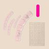 French Pink Fake Toenails with White Edge Charming Comfortable to Wear Manicure Nails for Daily and Parties Wearing