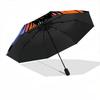 1pc Peace flower Automatic Folding Umbrella, 8-Rib Sturdy Canopy, Portable Travel Umbrella for Outdoor Use