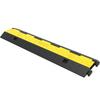 Cable Protector Ramp, 4 Packs 2 Channels Speed Bump Hump, Rubber Modular Speed Bump Rated 11000 LBS Load Capacity, Protective Wire Cord Ramp Driveway