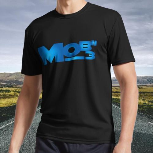 New Shirt Mobii_3 logo - blue Active T-Shirt Funny Size S - 5XL 4XL