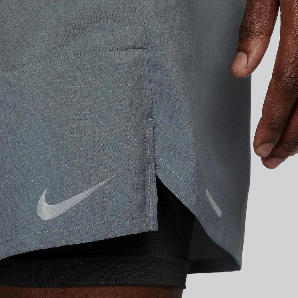 Nike Oddychające Lekkie Odprowadzające Pot Sznurowane Trzy Czwarte Spodenki Casual Męskie spodenki Dymnoszare DM4760-084