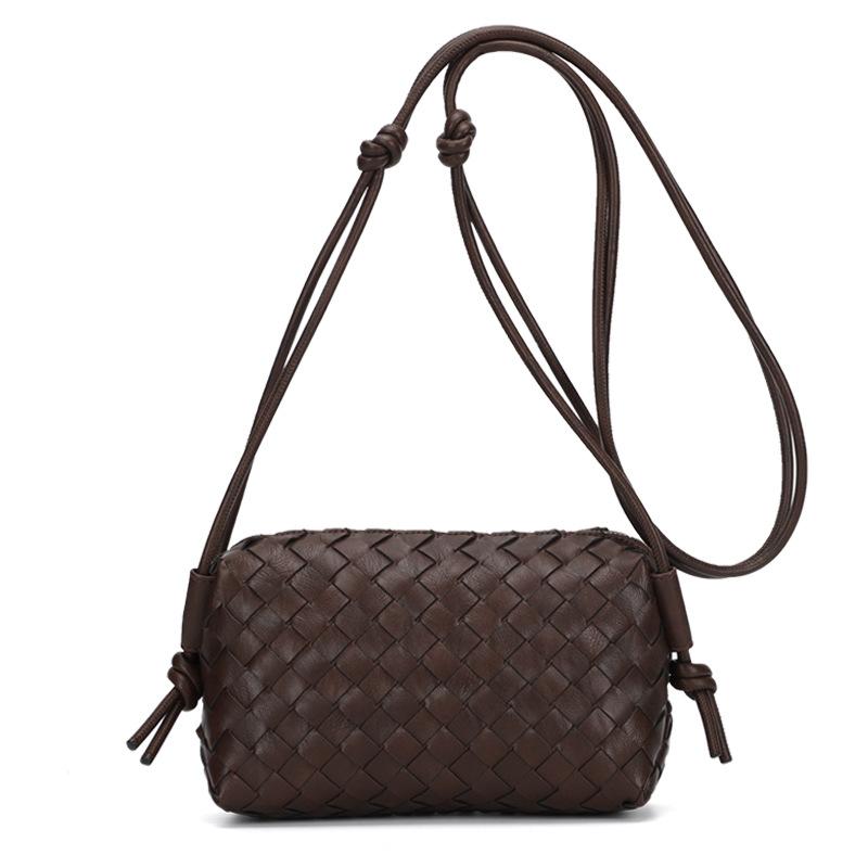 Woven Bag, Women's Bag, High-end Crossbody Bag, Diamond Grid Niche Shoulder Bag, Small Square Bag