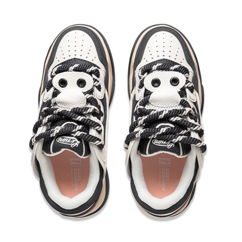 Li Ning Journey 2.0 Thick Sole Boosting Sneakers Women Sneakers White Black AGCU092-7