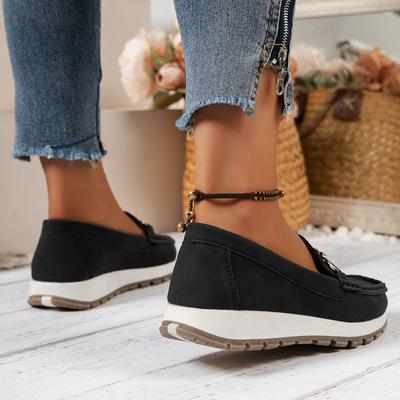 Non-slip Soft-soled Loafers Single Shoes 2025 Summer and Autumn New Comfortable Platform Shoes Casual Women's Shoes