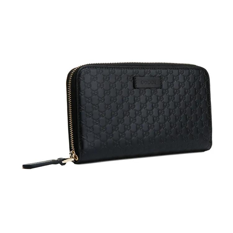GUCCI Cow Leather Wallet Men's Black (Unisex) Wallets 449391 BMJ1G 1000