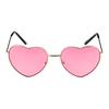 Damskie Różowe Okulary Przeciwsłoneczne w Kształcie Serca Kobiety Dziewczyna Lolita Metalowa Oprawka Okulary Podróżne Modne Damskie Okulary Przeciwsłoneczne gafas de sol