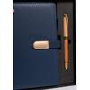 Gift Set: Elegant, Navy Blue A5 Lined Notebook and Pen with Black Refill - Peterson