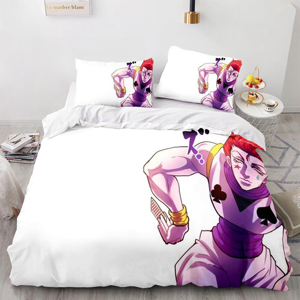 Hunter × Hunter Bedding Set Single Twin Full Queen King Size Bed Set Adult Kid Bedroom Duvet cover Sets 3D Print Anime Bed Sheet