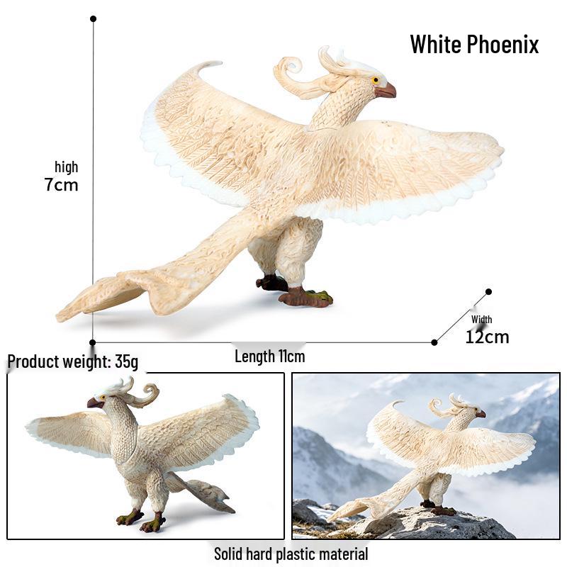 Realistic Bird Figurines Set: Eagle, Parrot, Peacock, Flamingo, and Owl