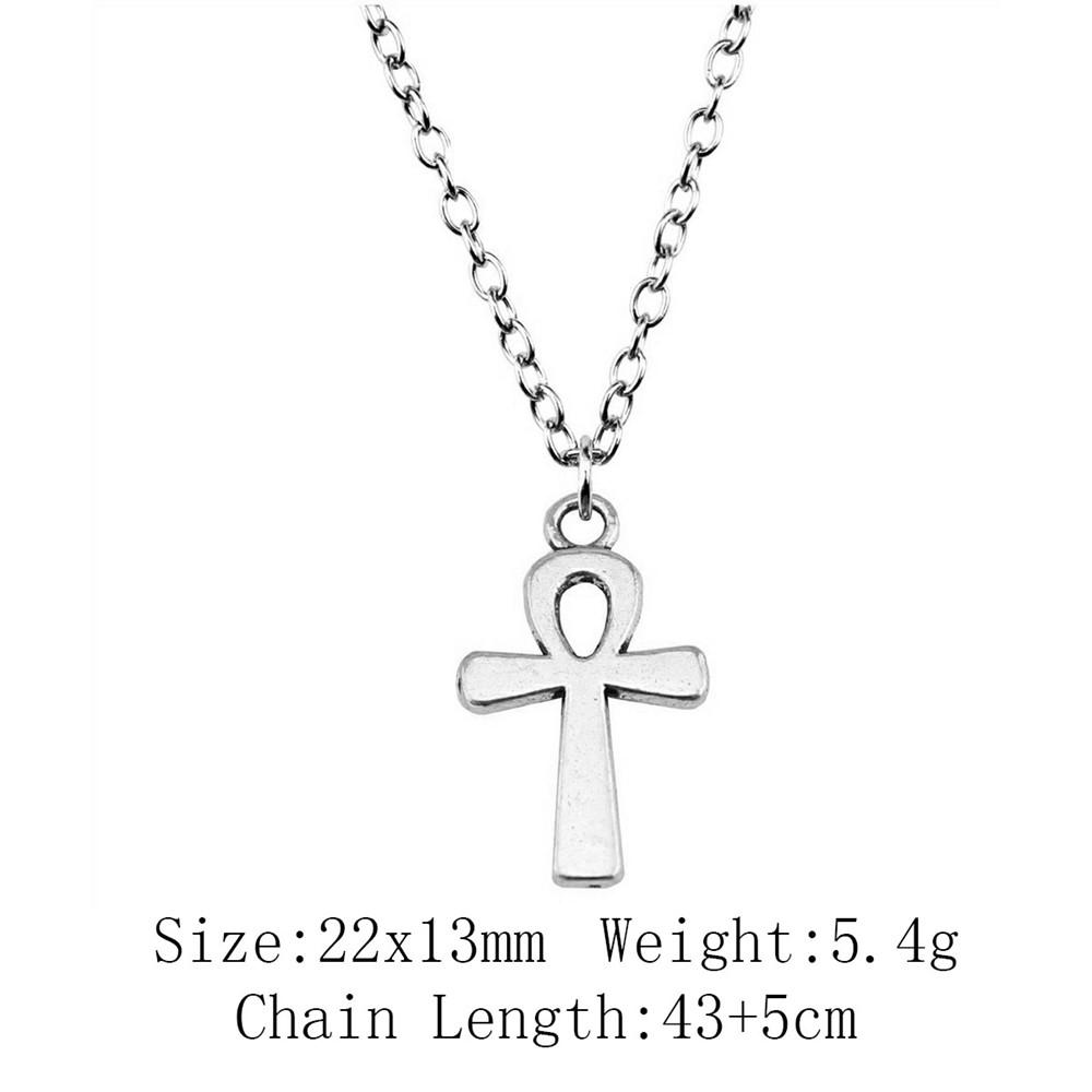 Birthday Gifts Boho Necklace Cross Skull Necklace On The Neck 43cm Chain Women's Bag Long Necklace