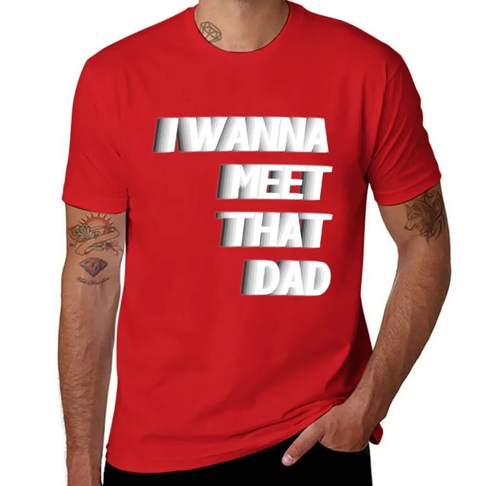 

Meet That Dad T-Shirt for a boy vintage boys animal print Men s t-shirt S красный