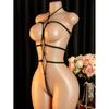 Women's Sexy Lingerie Erotic Backless Hanging Neck SM Bodysuit  See Through Bra Lingerie Set Cosplay Hot Ultra-Thin Body Suit