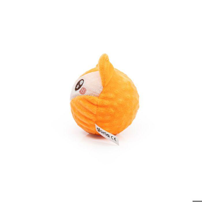 Jouet pour chien en peluche - GLORIA - Orion - Orange - Polyester - 11 cm
