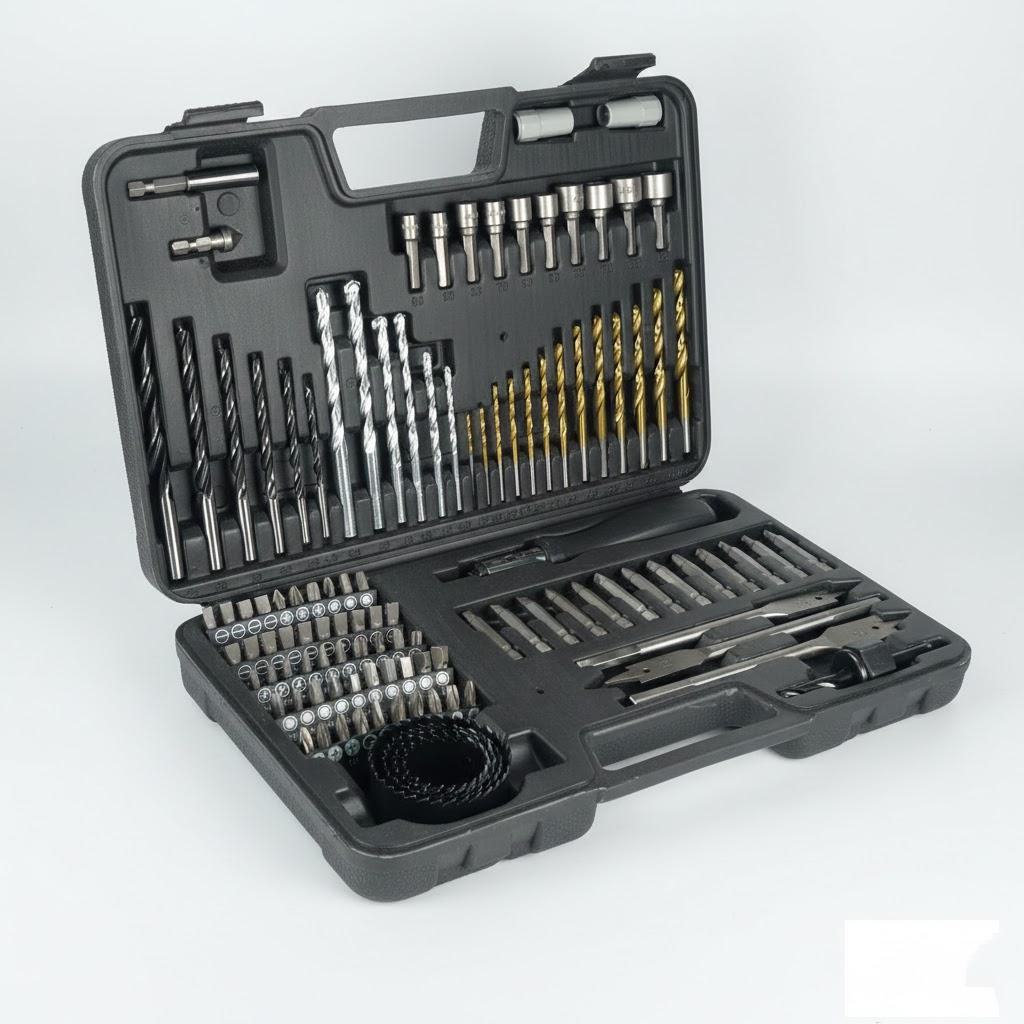 

111PCS Drill Bit Set Twist Drill Woodworking Tools Flat Drill Hole Opener Center Position Drill Construction DIY