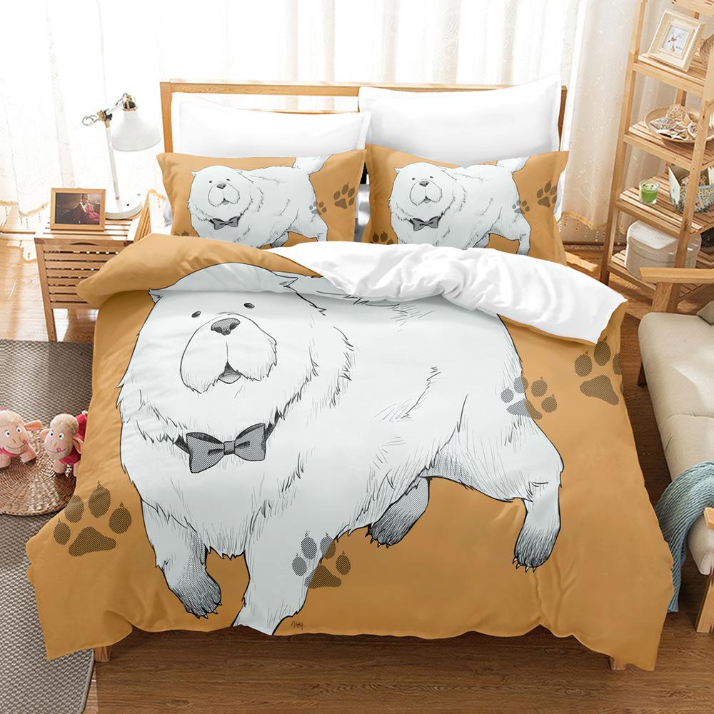 

Three-Piece Quilt Cover 3D Digital Printing Home Textile 90 * 200
