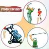 1/64 People Figures Golf Figurines Micro Landscape Trains Architectural Desktop Ornament Layout
