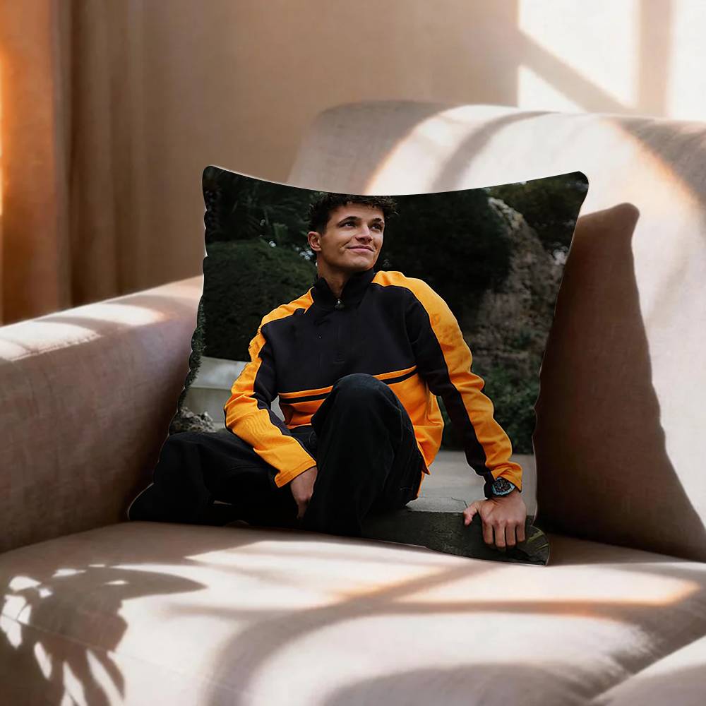 racing regulations LLando Norris Rectangle Pillow Case Pattern Printed Pillowcase For Living Room Sofa Cushion Cover