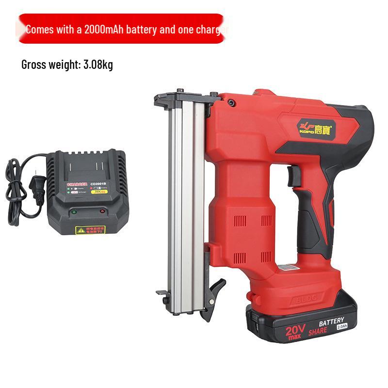 Gaobao Rechargeable Brushless Lithium Battery 1022J Brad Nailer - Electric Nail Gun for Woodworking and Furniture