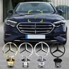 Gwiazda na maskę - emblemat na maskę samochodu Przednie chromowane logo oznaczenie maski dla Mercedes Benz Klasa C/E/S w163 w204 w211 w210 w220 W124 W140